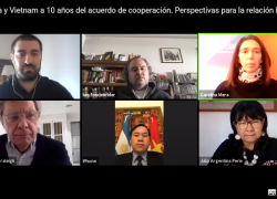Videoconferencia Argentina - Vietnam con presencia de Julia Perié